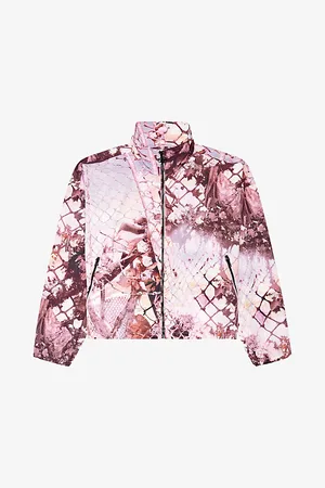 Diesel G-windor Graphic-print High-neck Woven Jacket
