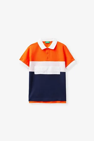 Benetton Logo-embroidered Short-sleeve Cotton Polo 6-14 Years