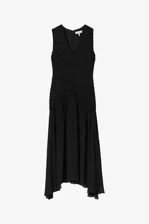 Reiss Saffy Ruched Woven Maxi Dress