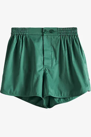 Hay Outline Contrast-trim Organic-cotton Pyjama Shorts