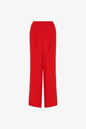 Whistles Harper Wide-leg High-rise Crepe Trousers