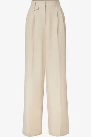 By Malina Mya Wide-leg High-rise Woven Trousers