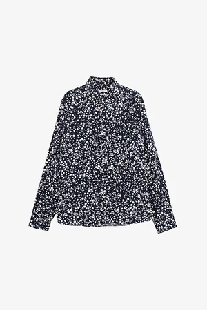 IKKS Floral-print Relaxed-fit Woven Shirt