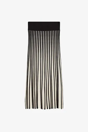 Joseph Pleated Monochrome Stretch-woven Maxi Skirt