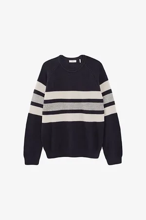 IKKS Stripe-pattern Crew-neck Knitted Jumper