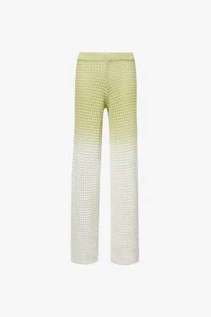 Daily paper Adaeze -pattern Cotton-blend Knitted Trousers