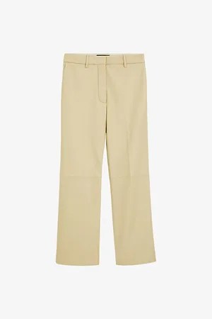 Joseph Talia Flared-leg High-rise Leather Trousers