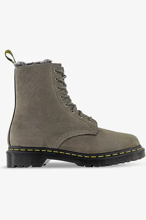 Dr. Martens 1460 Serena Faux Fur-lined Leather Ankle Boots