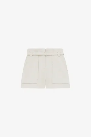 IRO Vanay Belted Tweed Shorts