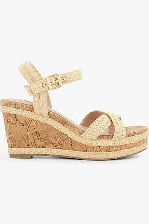 Dune Kelisia Braided Cork-wedge Sandals
