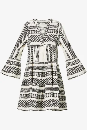 Devotion Twins Ella Flared-sleeve Cotton Mini Dress