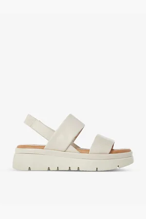 Dune Location Padded Leather Flatform Sandals