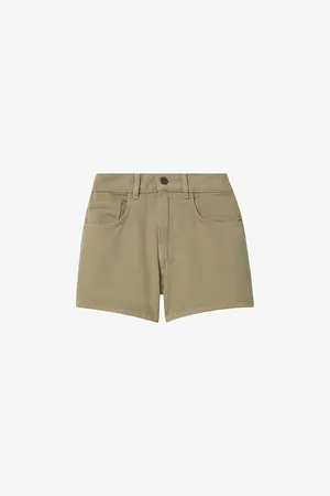 Reiss Colorado Regular-fit High-rise Cotton-blend Shorts
