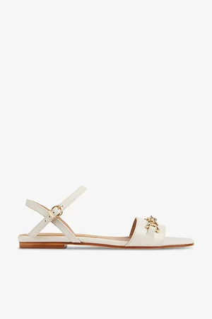 LK Bennett Kelly Snaffle-embellished Flat Leather Sandals