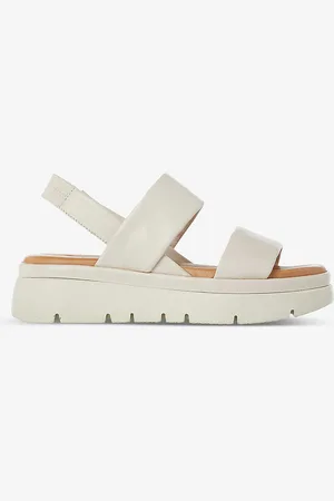 Dune Location Padded Leather Flatform Sandals