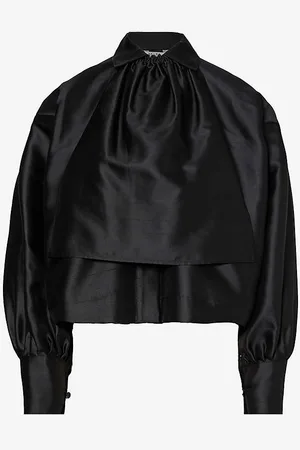 Max Mara Callas Ruched Silk and Cotton-blend Shirt