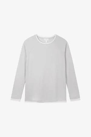 The White Company Round-neck Long-sleeve Organic-cotton Top