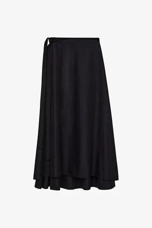 Joseph Alix Wrap-front Cotton Midi Skirt