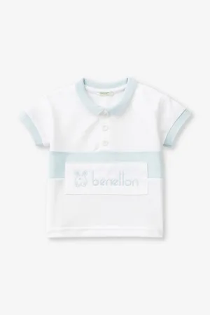 Benetton Brand-embroidered Organic-cotton-piqué Polo Shirt 3-18 Months