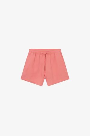 Twist & tango Melody Drawstring-waist High-rise Linen Shorts
