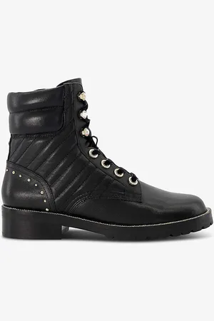 Dune Pearlescent Leather Boots