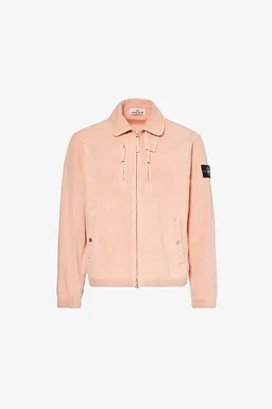 Stone Island Tinto Terra Logo-badge Cotton-blend Jacket