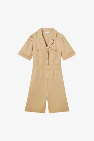 LK Bennett Stella Patch-pocket Woven Jumpsuit