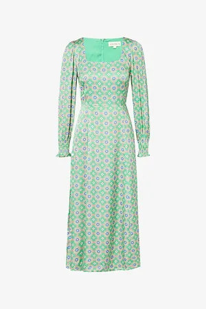 ASPIGA Lyla Floral-pattern Woven Maxi Dress