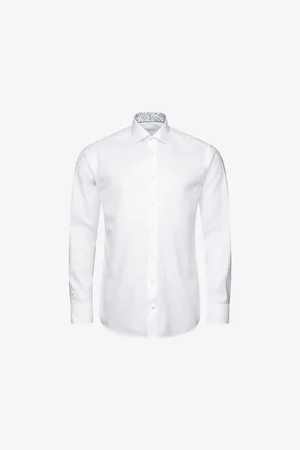 Eton Solid Slim-fit Cotton-blend Oxford Shirt