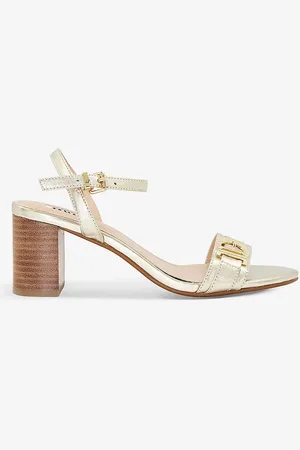Dune Jessie Block-heeled Leather Sandals