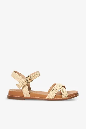 Dune Lassey Crossover-strap Woven Sandals