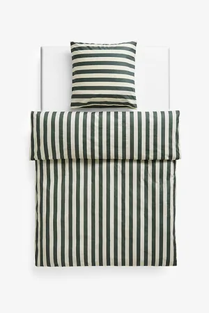 Hay Ete Stripe-print Cotton Duvet Cover