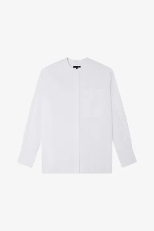 Soeur Vannes Round-neck Relaxed-fit Cotton Shirt