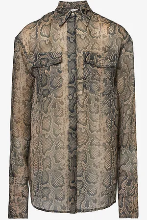 Sportmax Snake-print Woven Shirt