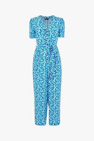 Whistles Hazy Coral Woven Jumpsuit