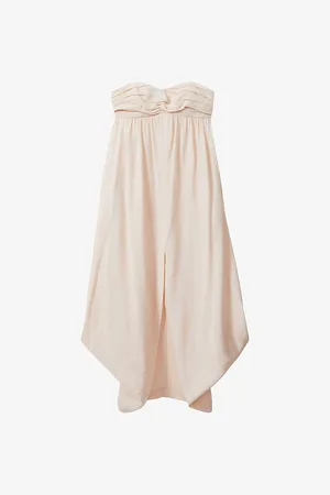 Reiss Evanna Bubble-hem Woven Midi Dress