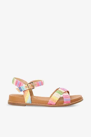 Dune Lassey Crossover-strap Woven Sandals