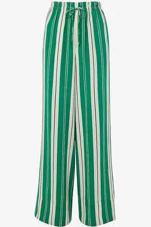 Whistles Bridget Stripe-pattern Maxi-length Woven Trousers