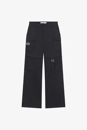 IRO Abeline Patch-pocket High-rise Organic-cotton Trousers