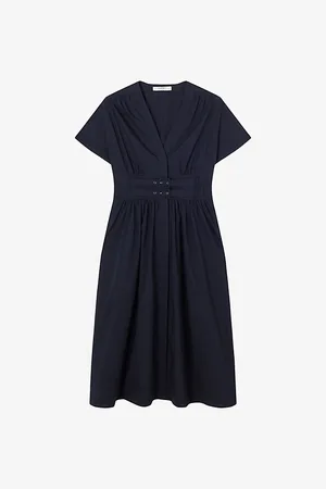 LK Bennett Eva Fit-and-flare Cotton Midi Dress