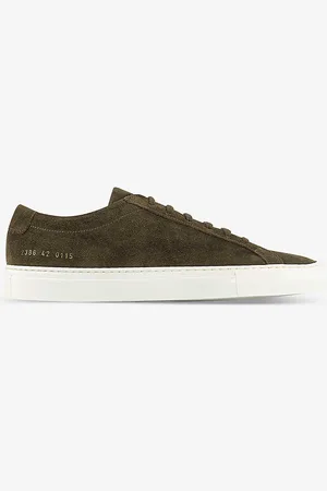 COMMON PROJECTS Achilles Chunky-sole Suede Low-top Trainers