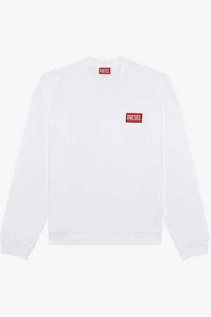 Diesel S N-label Logo-embroidered Cotton-jersey Sweatshirt