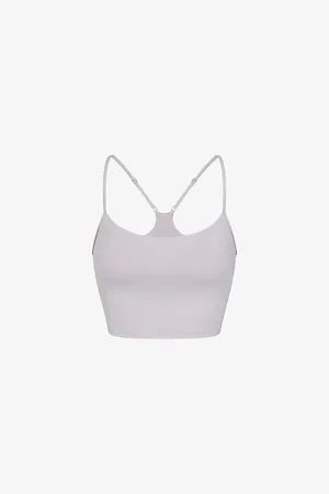 SKIMS Signature Swim Racer-back Stretch Recycled-nylon Bikini Top