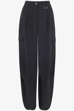 Whistles Grace Flap-pocket Wide-leg High-rise Woven Trousers