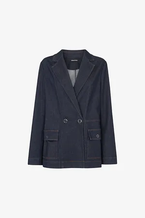 Whistles Joanna Patch-pocket Denim Blazer