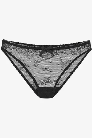Agent Provocateur Isedora Floral-lace Low-rise Mesh Briefs