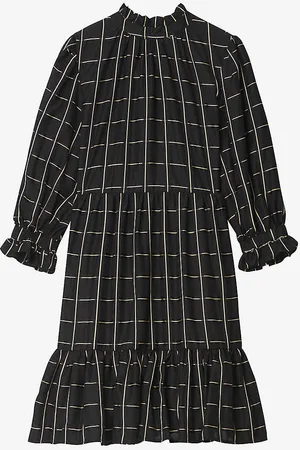 By Malina Arya Checked Woven Mini Dress