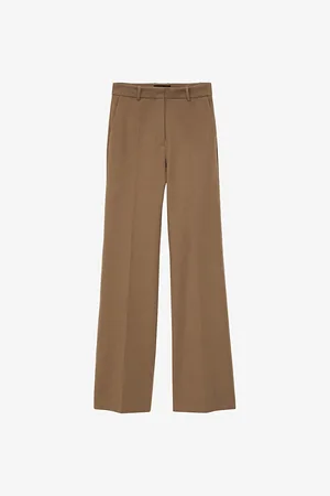 Joseph Bi-stretch Flare-leg Mid-rise Stretch-cotton Trousers