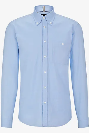 HUGO BOSS Button-down Collar Slim-fit Oxford-cotton Shirt