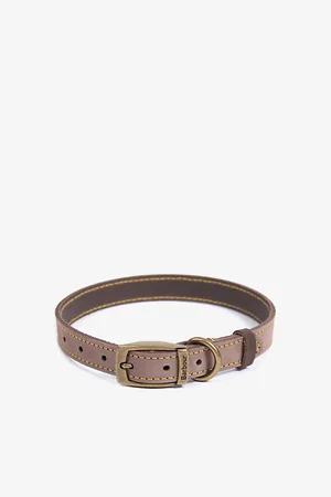 Barbour Leather and Brass Dog Collar